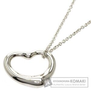 Tiffany Co Open Heart Necklace Silver